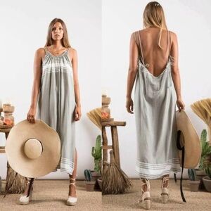 Sundress France Eleonora Fouta Gery Gray Dress for Anthropologie, XS/S